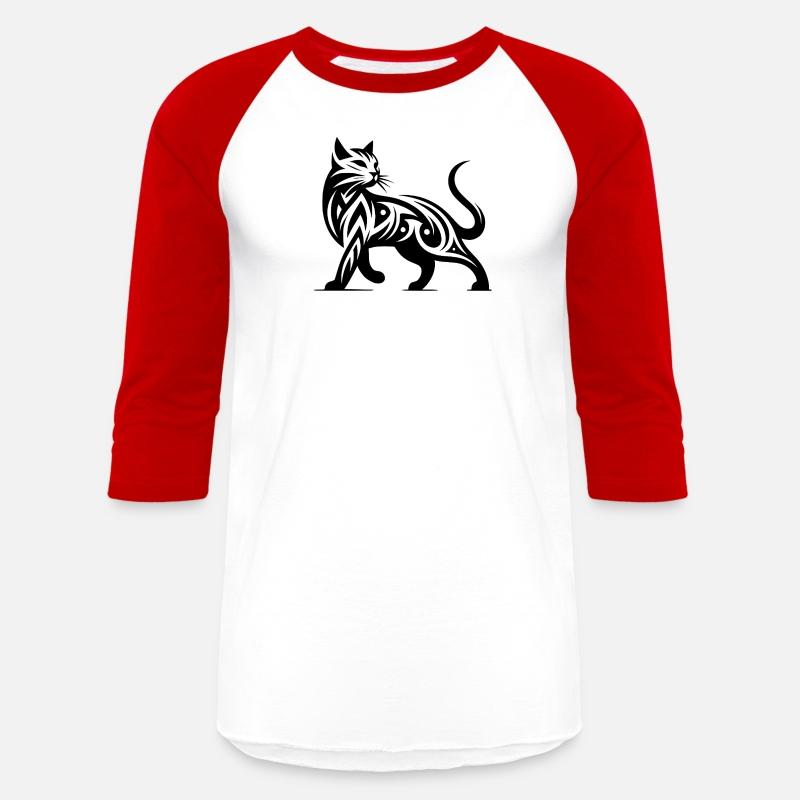 Tribal Cat Tattoo In Stylish Elegance