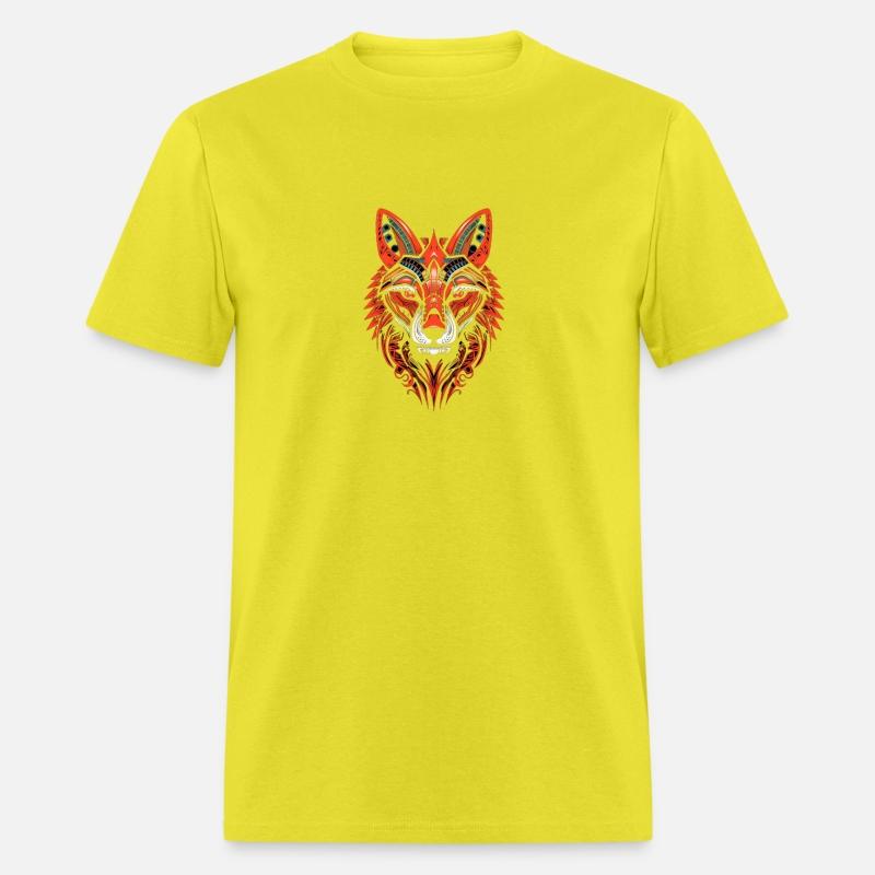 Tribal Wolf Head Native American Bohemian Wolves