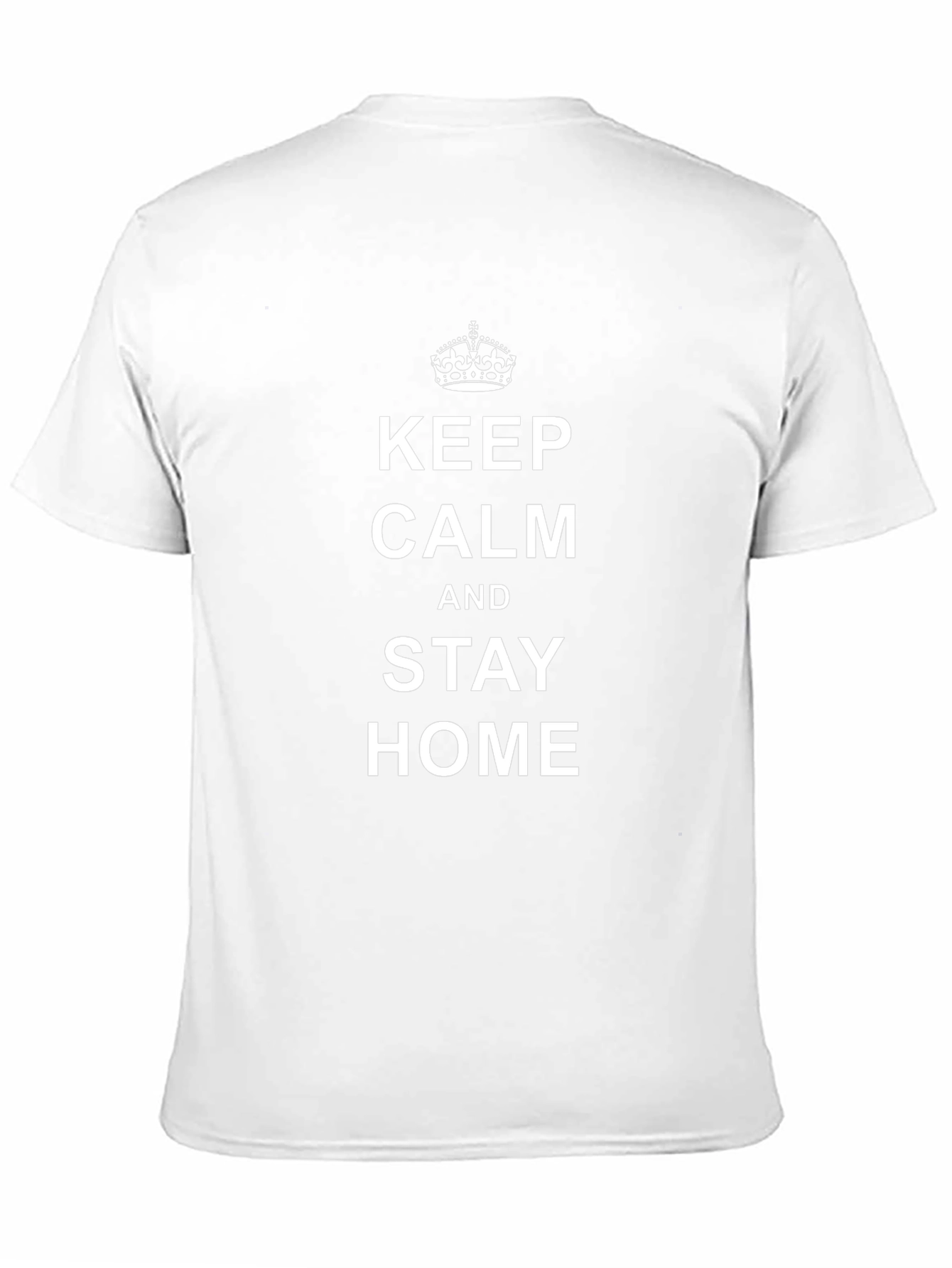 Keep Calm & Stay Home Black T-Shirt