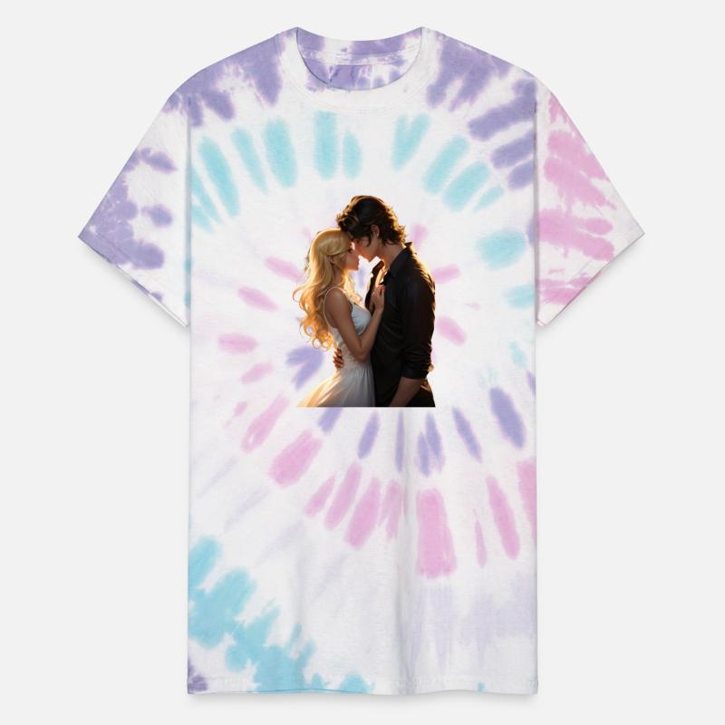 Two contrasting characters in a romantic midnig