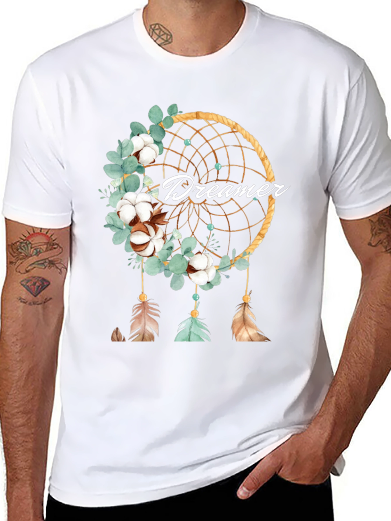 Dreamer Dreamcatcher T-Shirt Boho Style