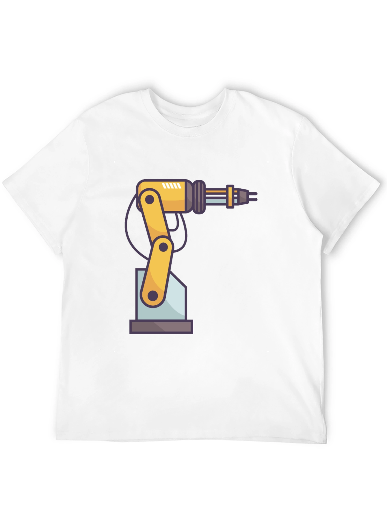 Robotic Arm Graphic T-Shirt - Cool Tech Design