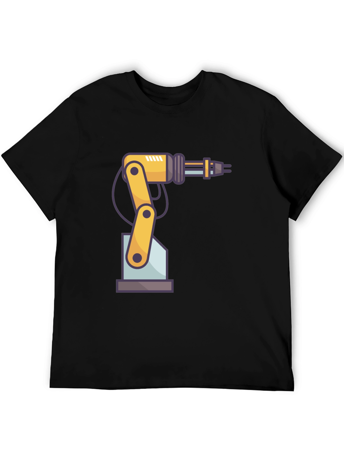 Robotic Arm Graphic T-Shirt - Cool Tech Design