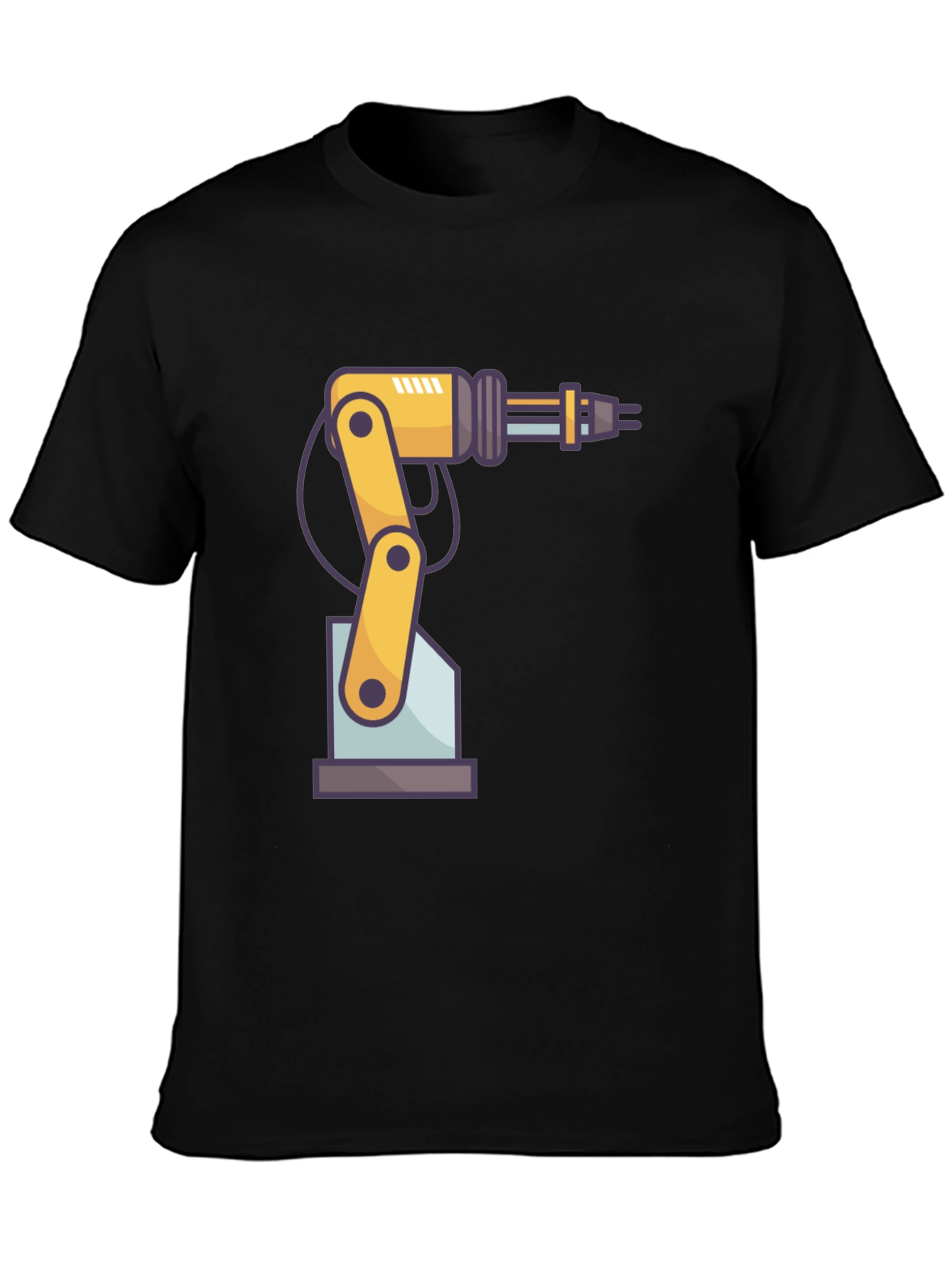 Robotic Arm Graphic T-Shirt - Cool Tech Design