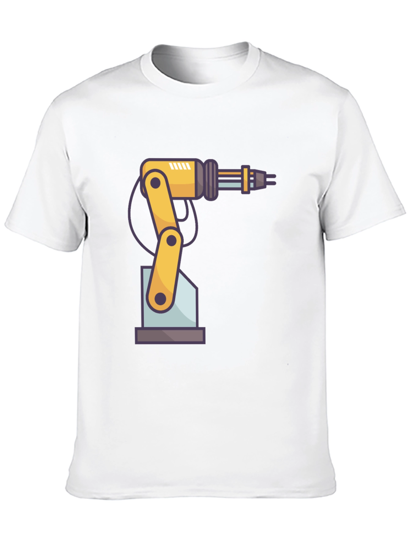 Robotic Arm Graphic T-Shirt - Cool Tech Design