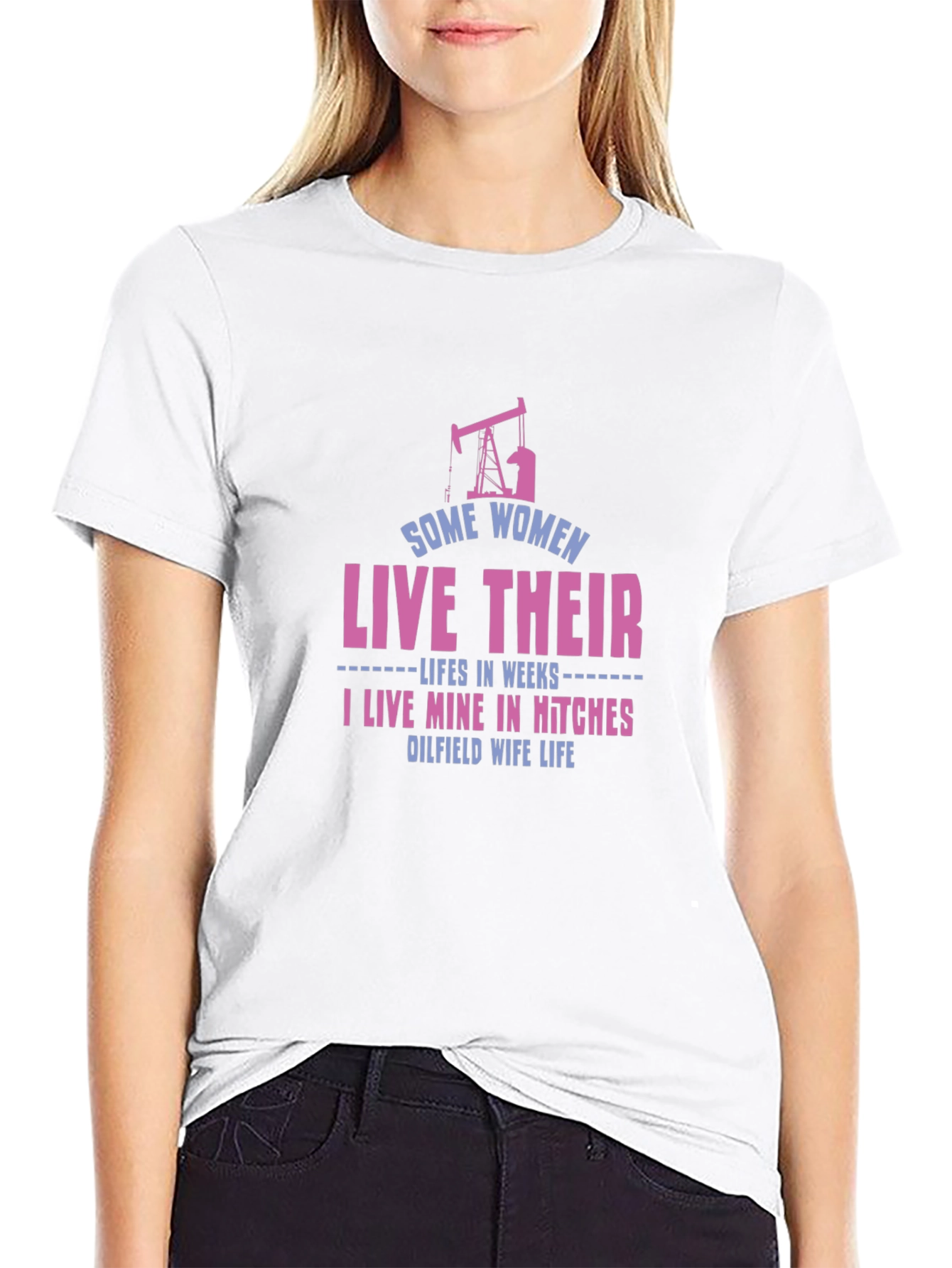 Oilfield Wife Life Graphic Tee - Black
