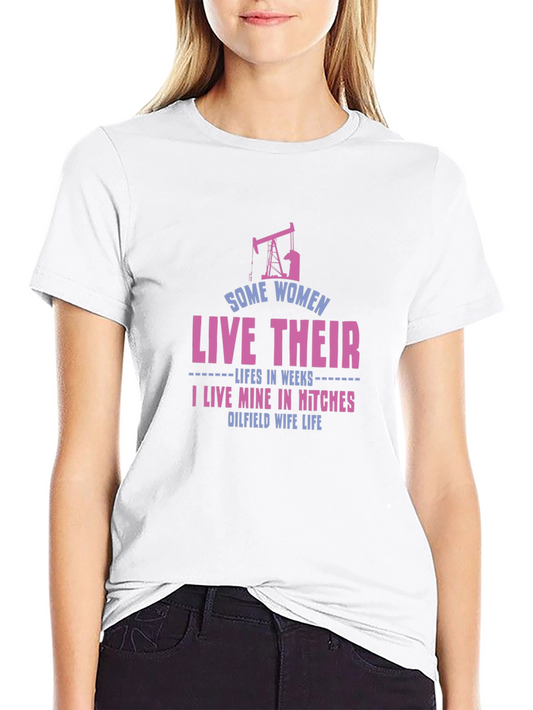 Oilfield Wife Life Graphic Tee - Black