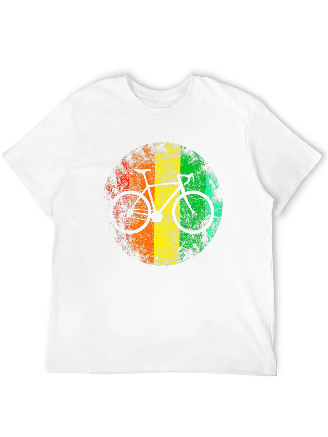 Retro Rasta Bike Graphic Tee - Black