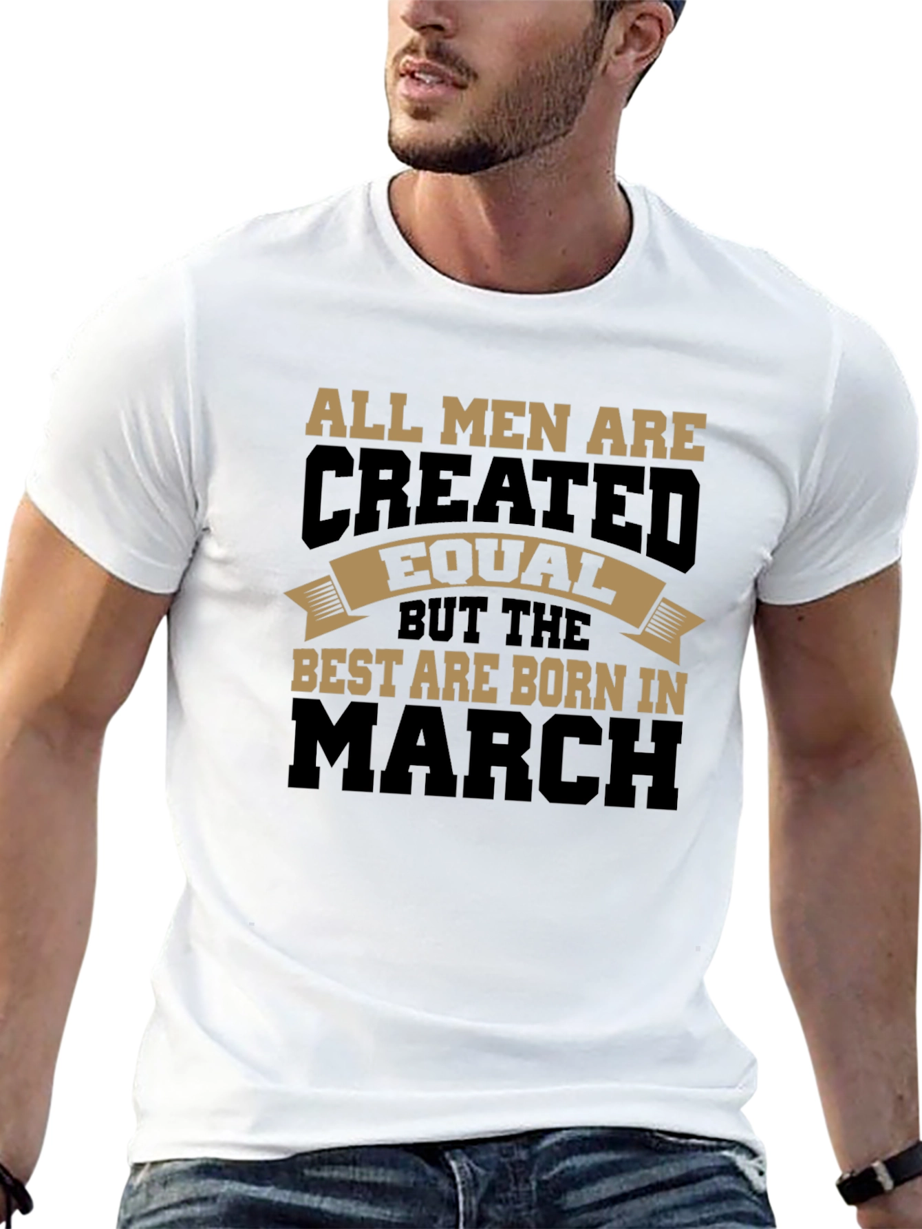 Mens Born in March Graphic T-Shirt