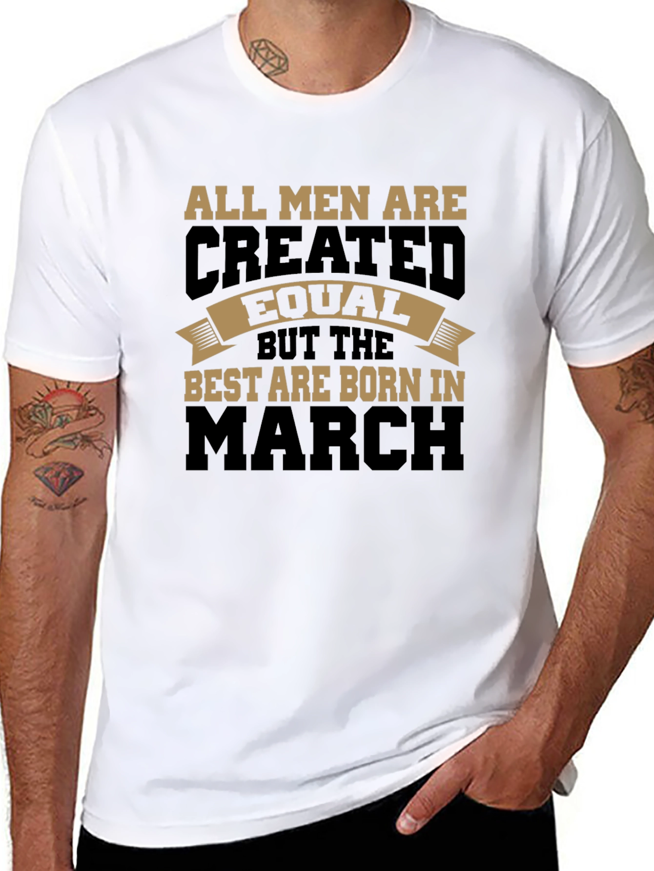 Mens Born in March Graphic T-Shirt