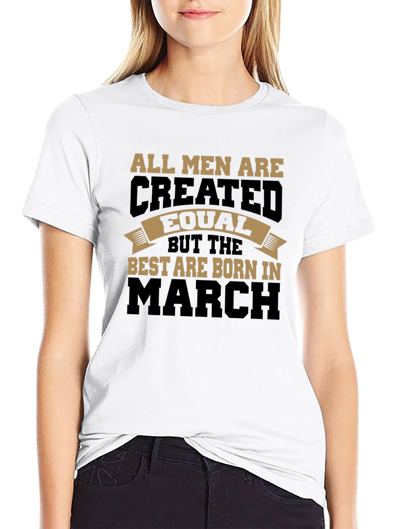 Mens Born in March Graphic T-Shirt