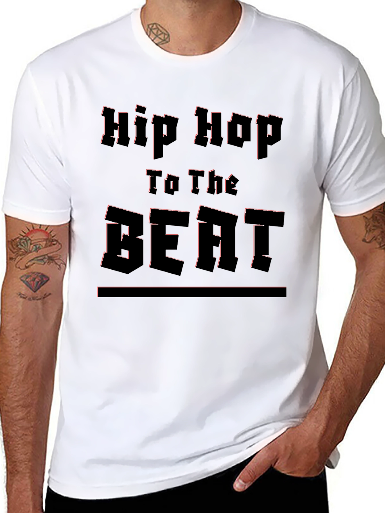 Hip Hop To The Beat Black T-Shirt