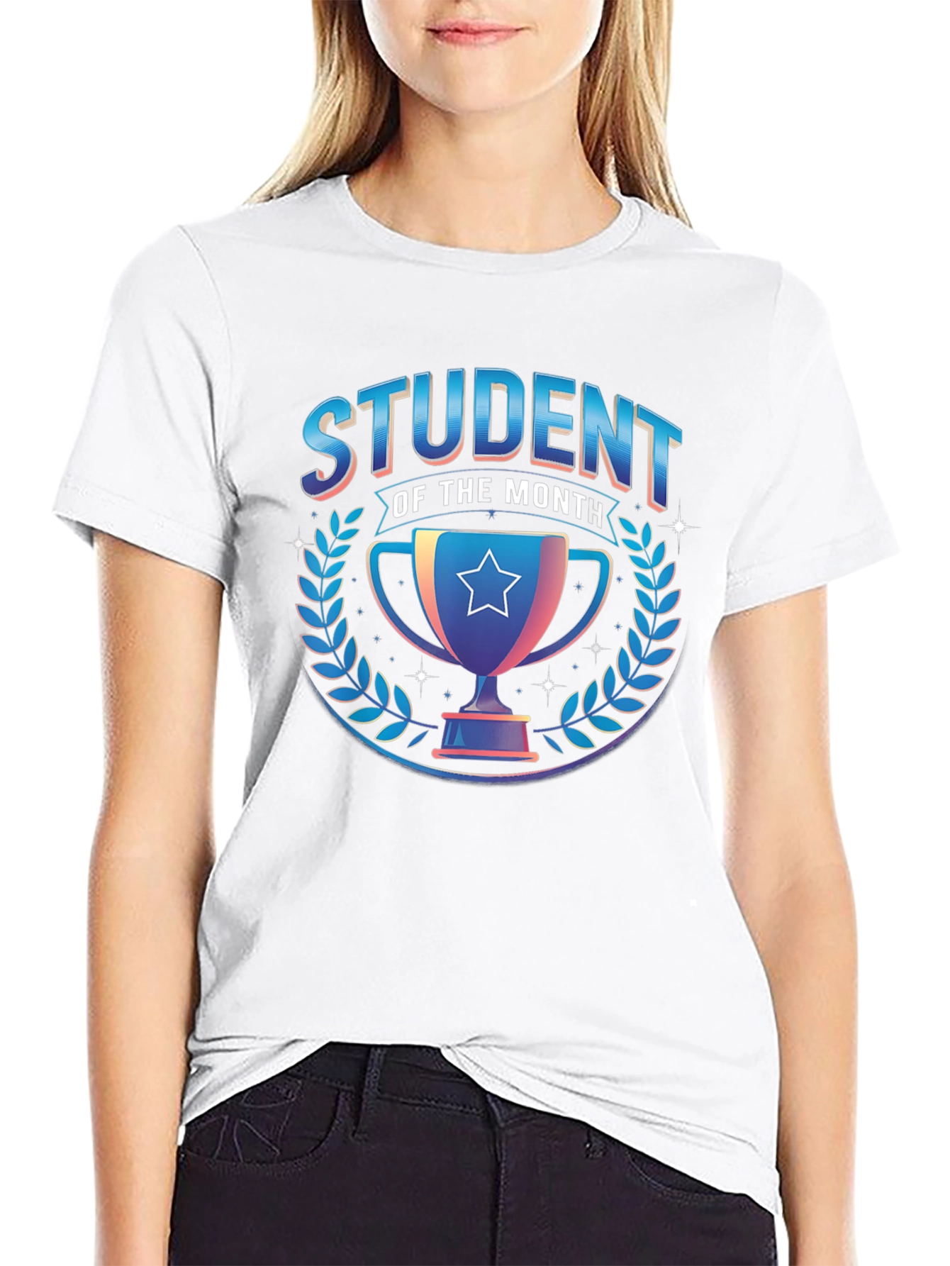 Student of the Month Black Graphic Tee