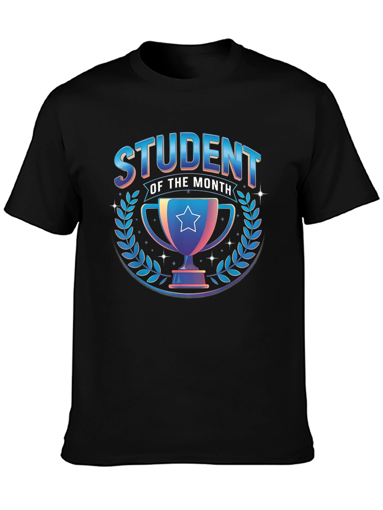 Student of the Month Black Graphic Tee