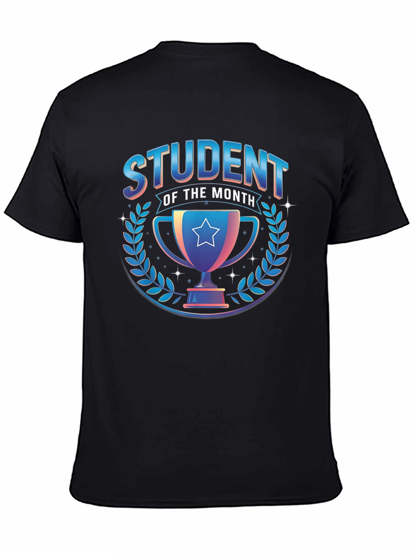 Student of the Month Black Graphic Tee