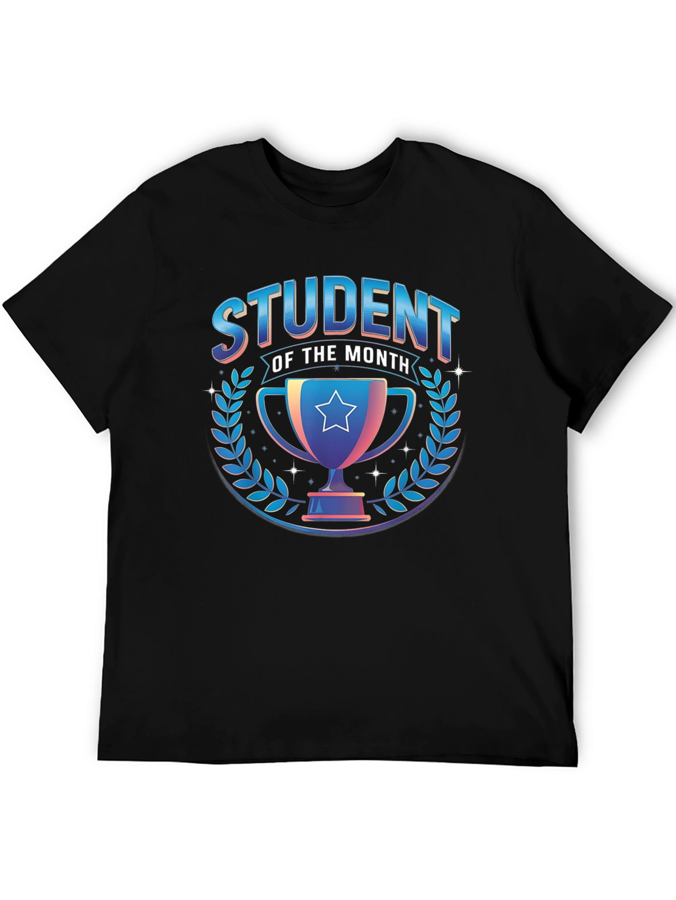 Student of the Month Black Graphic Tee