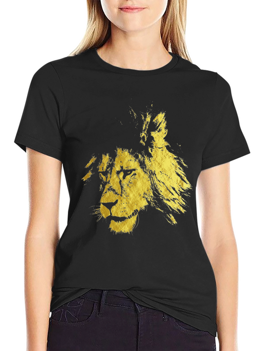 Black Lion Graphic Tee - Bold & Stylish