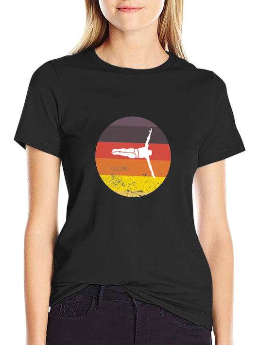 Retro Diver Graphic Tee - Vintage Style Comfort