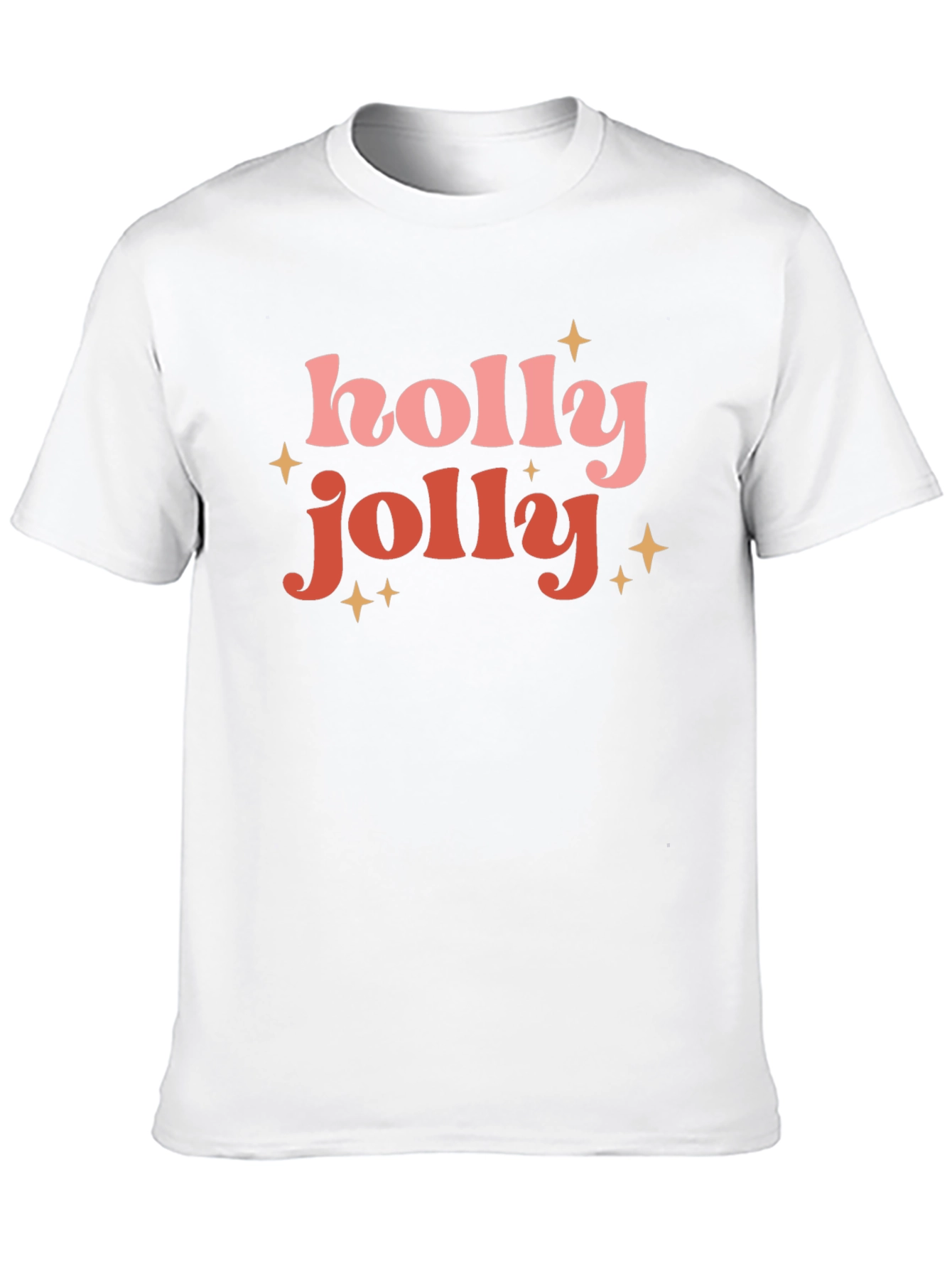 Holly Jolly Festive Black T-Shirt