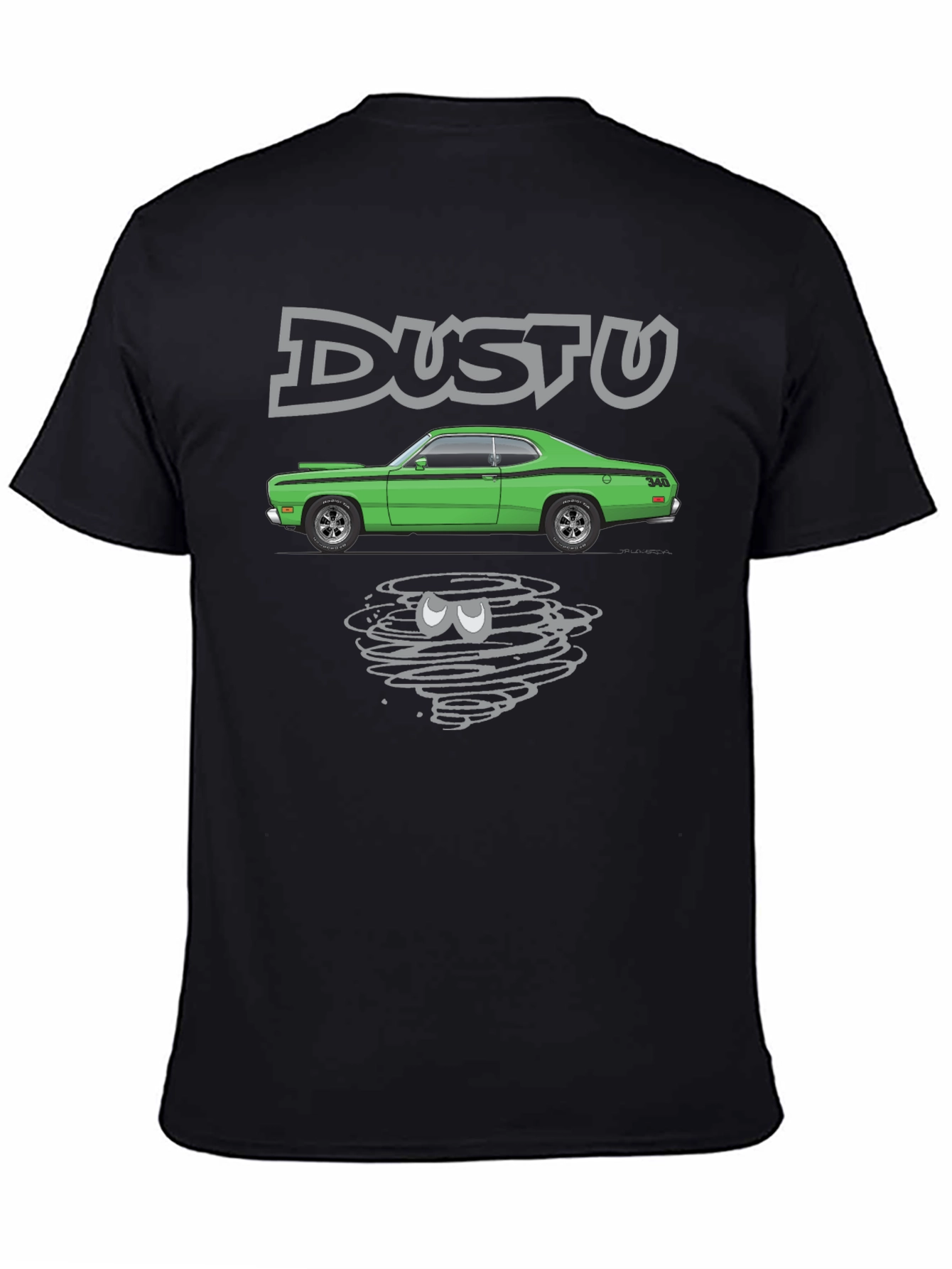 Duster Car Graphic Black T-Shirt