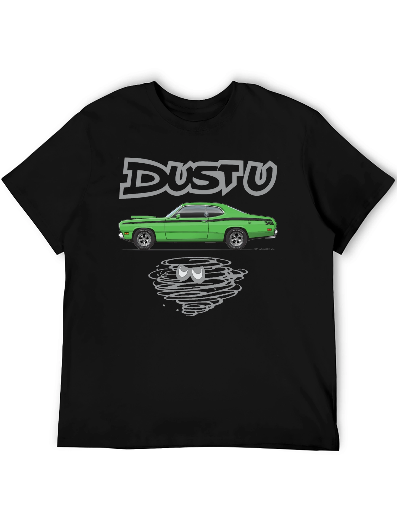 Duster Car Graphic Black T-Shirt