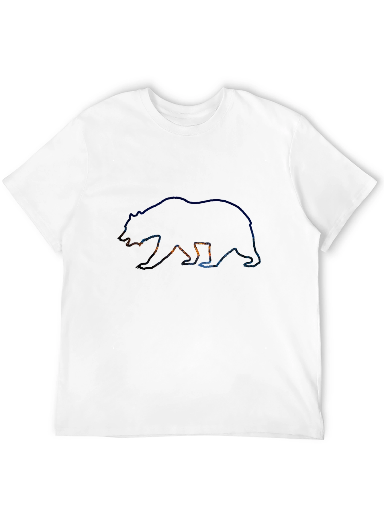 Bear Silhouette Graphic Tee - Mens Black T-Shirt