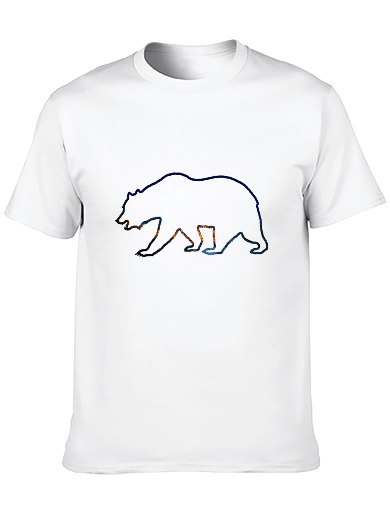 Bear Silhouette Graphic Tee - Mens Black T-Shirt