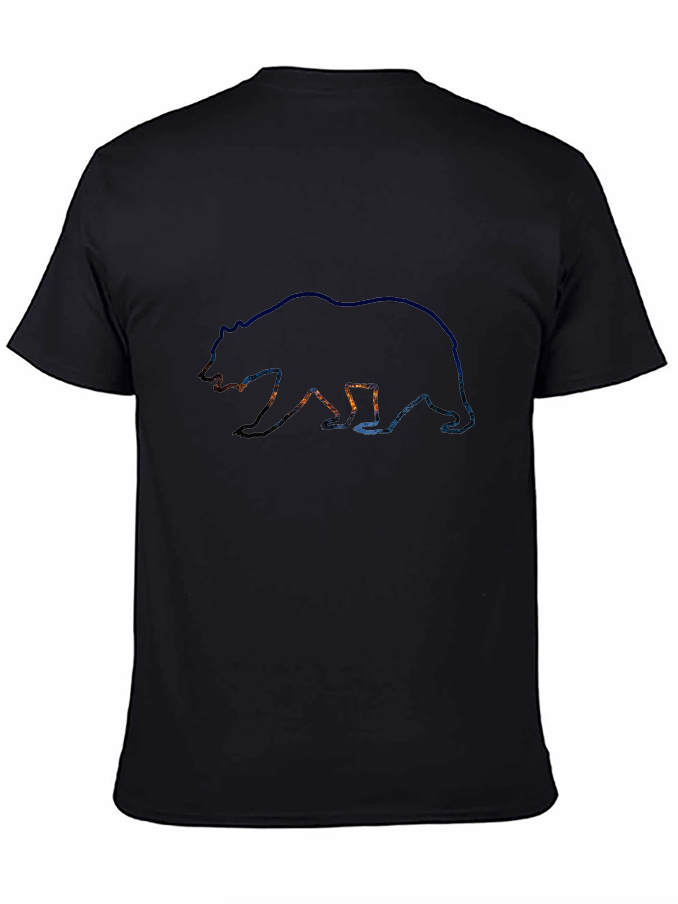 Bear Silhouette Graphic Tee - Mens Black T-Shirt