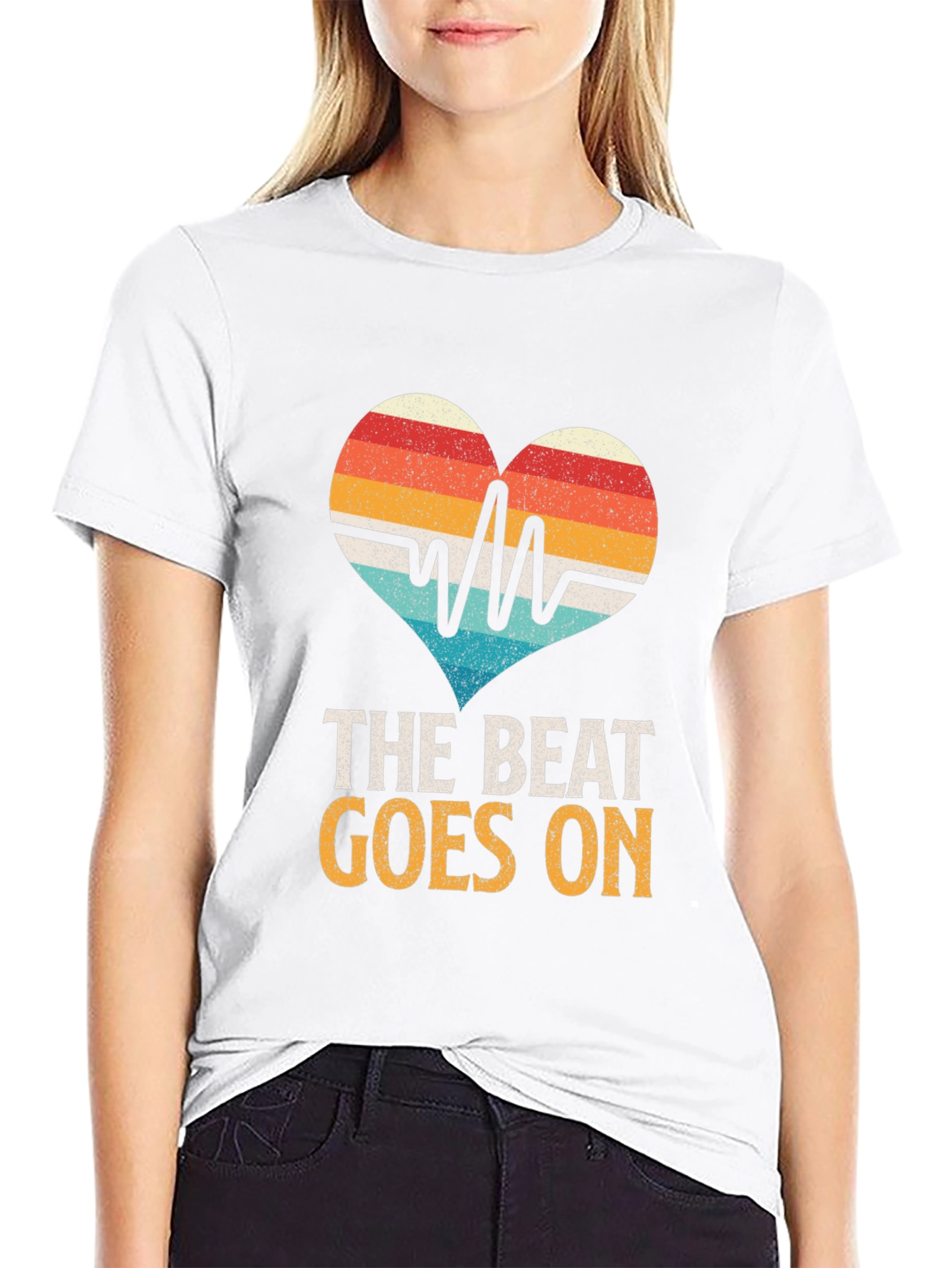 The Beat Goes On Heartbeat T-Shirt