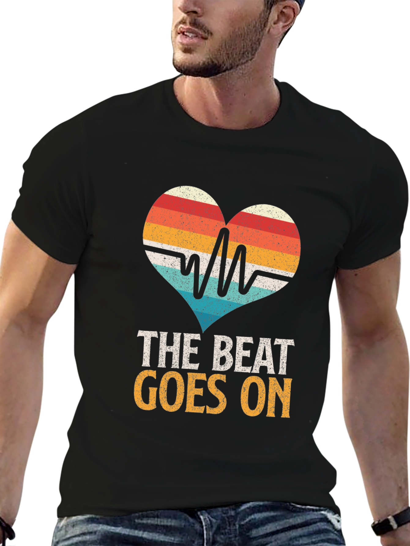 The Beat Goes On Heartbeat T-Shirt