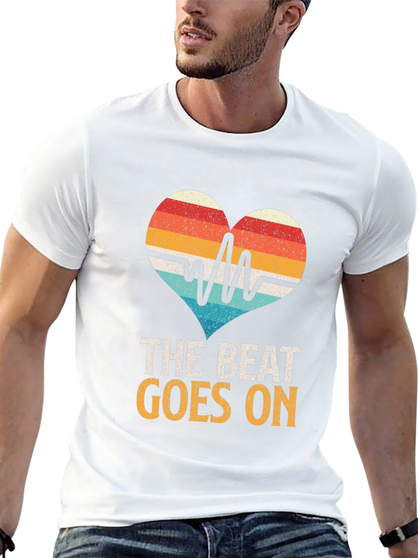 The Beat Goes On Heartbeat T-Shirt