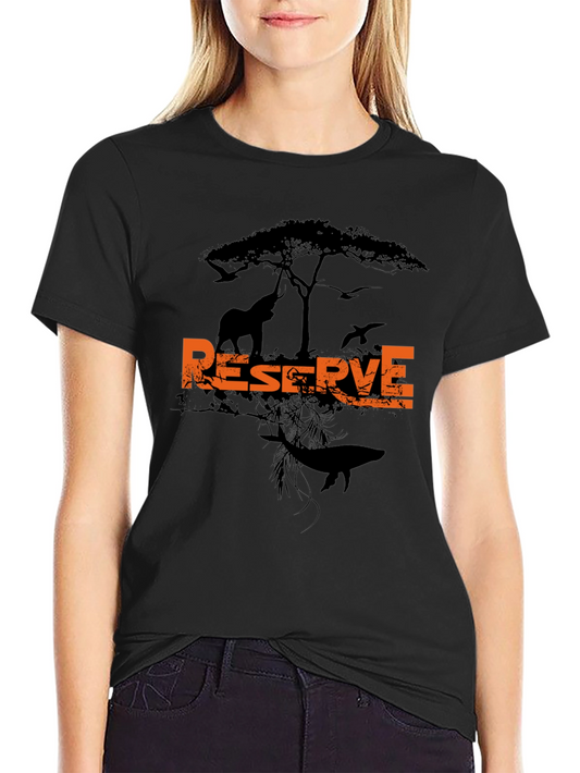 Wildlife Reserve Graphic Tee - Mens Black T-Shirt
