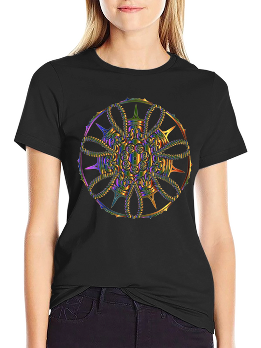 Rainbow Mandala Graphic Tee