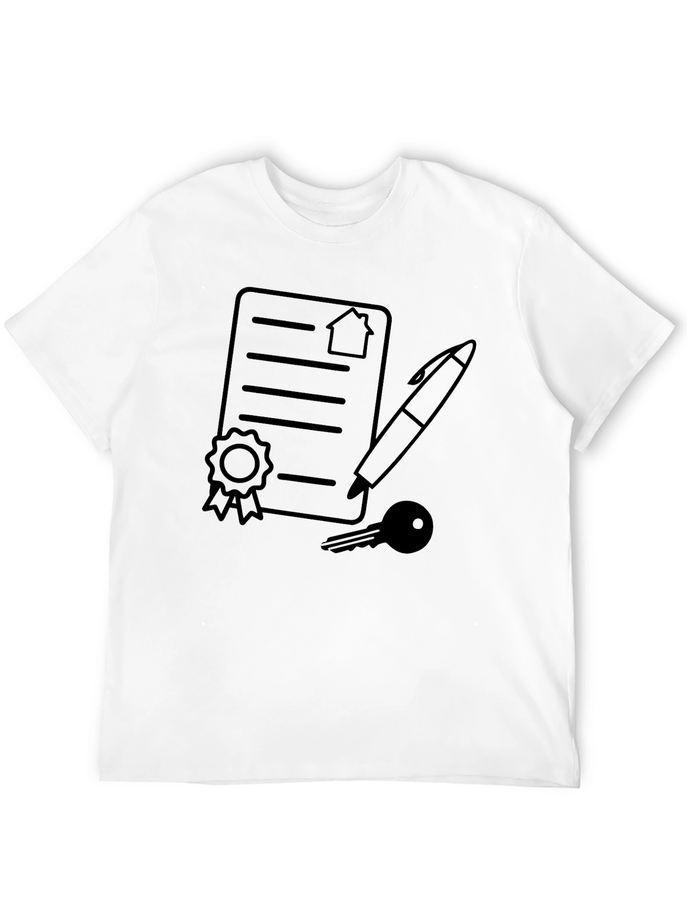Real Estate Contract T-Shirt: Homeowner Signing Tee