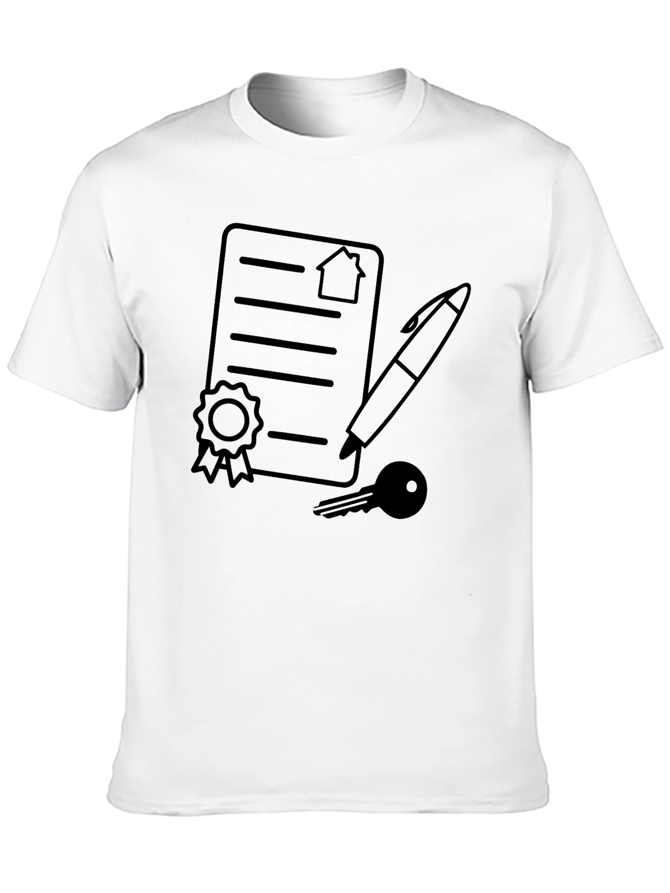 Real Estate Contract T-Shirt: Homeowner Signing Tee