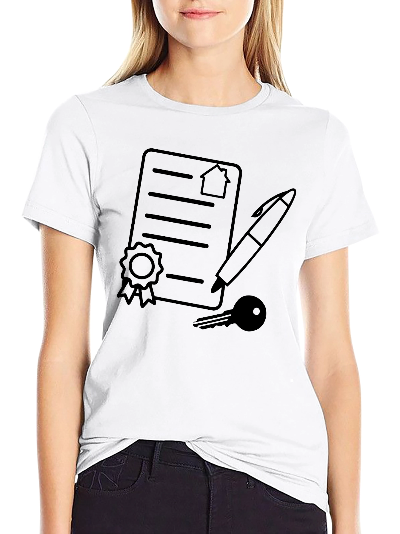 Real Estate Contract T-Shirt: Homeowner Signing Tee