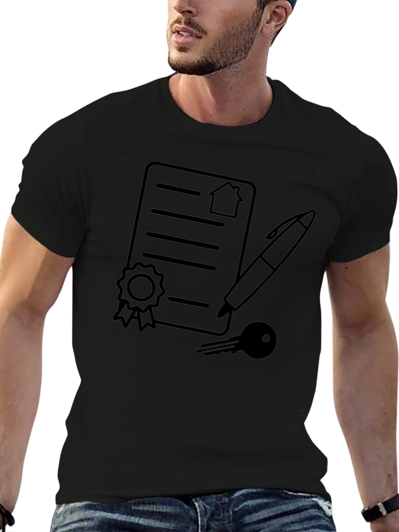 Real Estate Contract T-Shirt: Homeowner Signing Tee