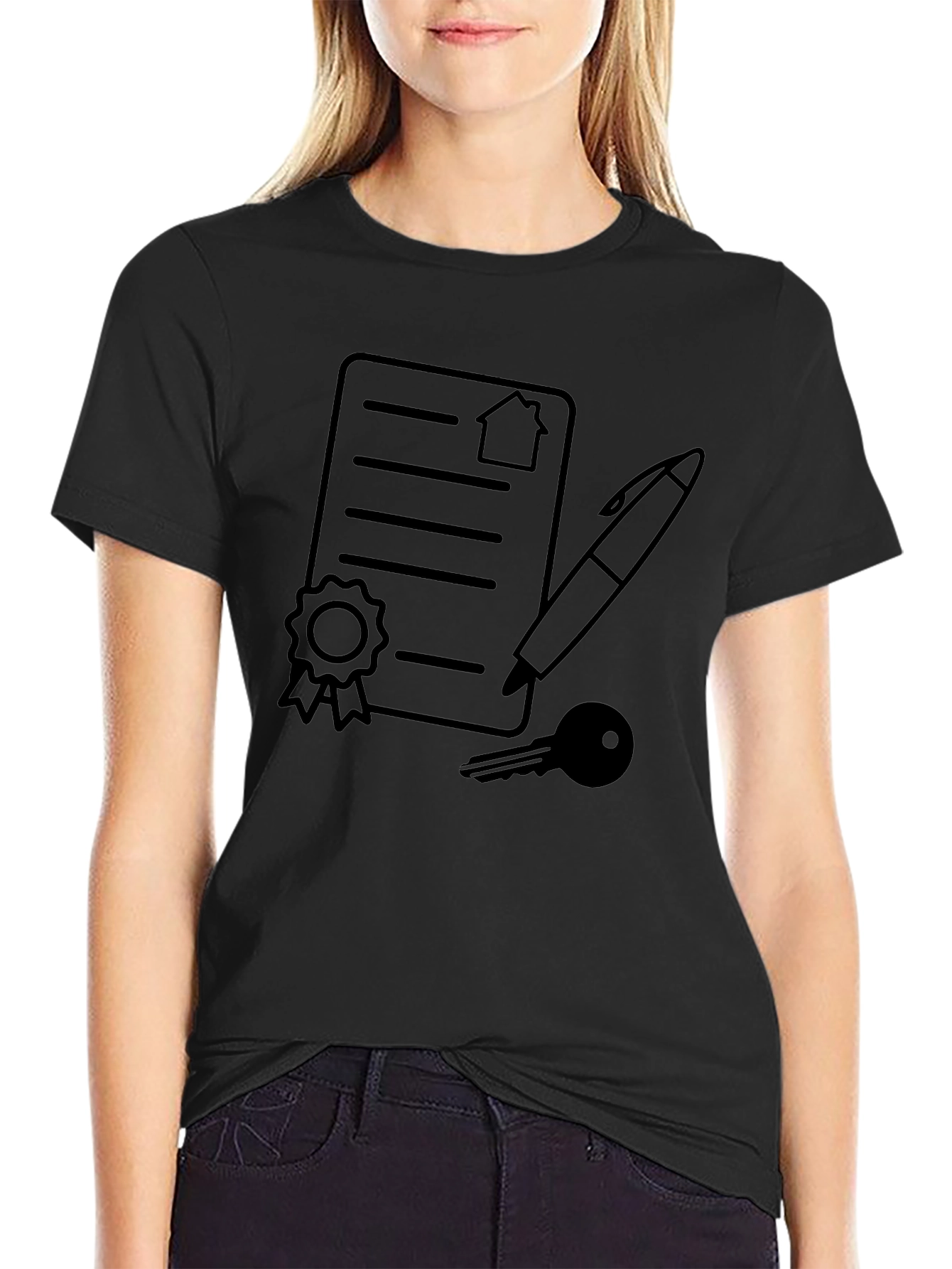 Real Estate Contract T-Shirt: Homeowner Signing Tee