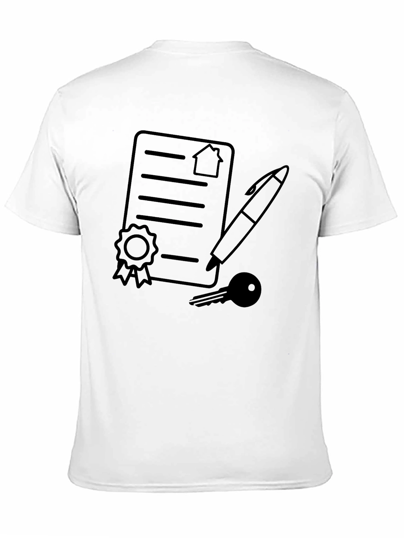 Real Estate Contract T-Shirt: Homeowner Signing Tee