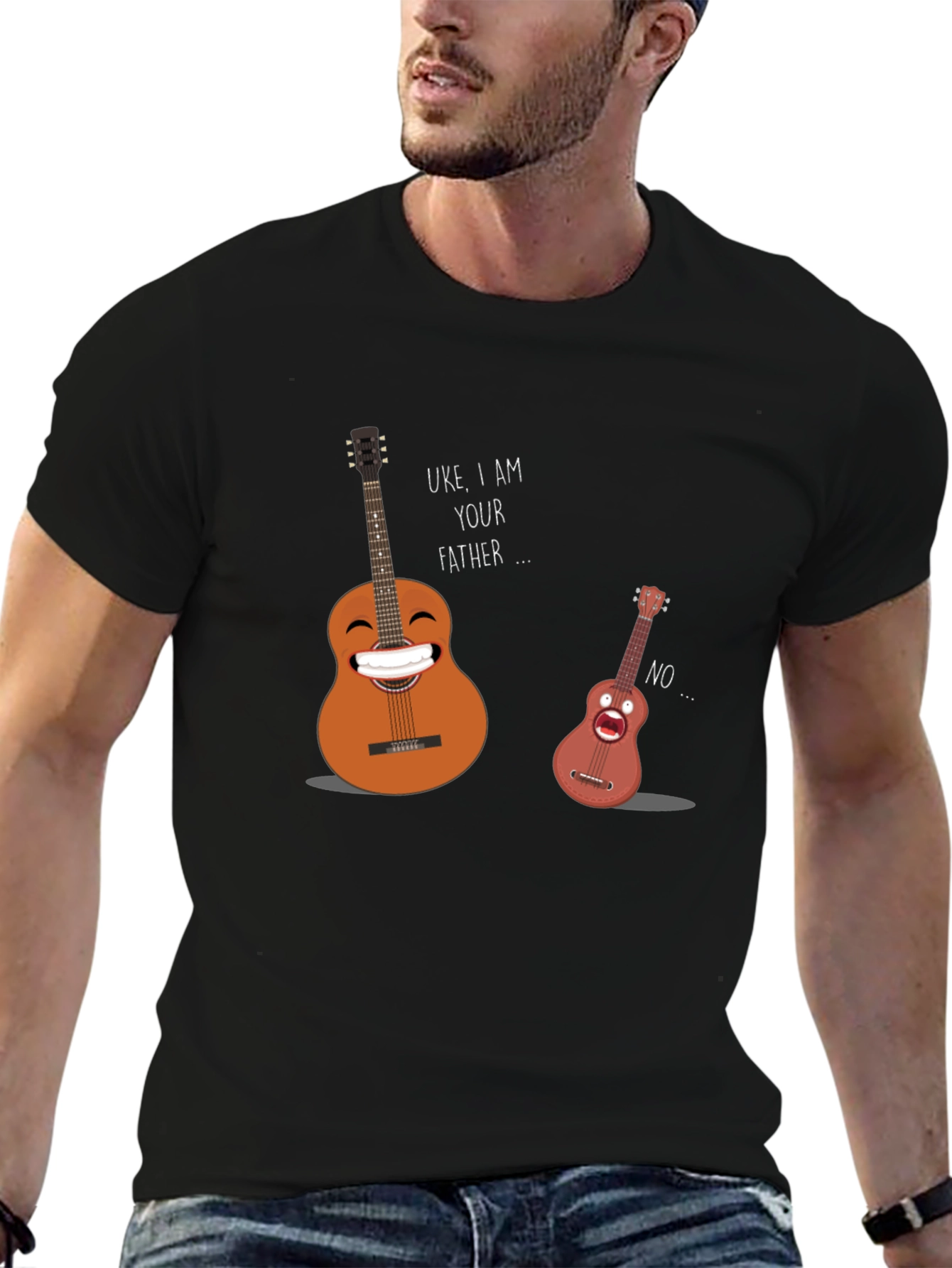 Funny Uke I Am Your Father Graphic T-Shirt