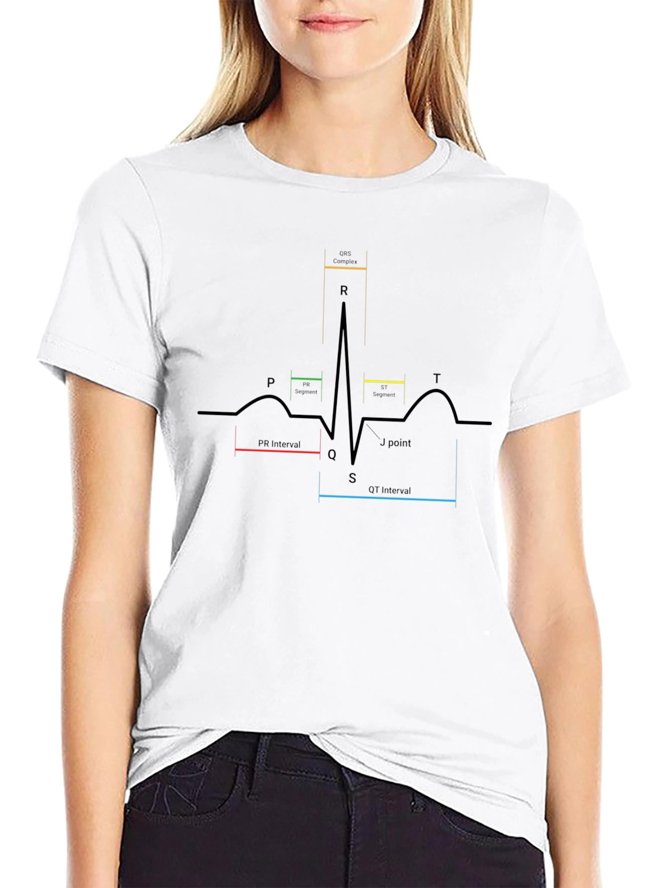 ECG Waveform T-Shirt - Medical Heartbeat Tee