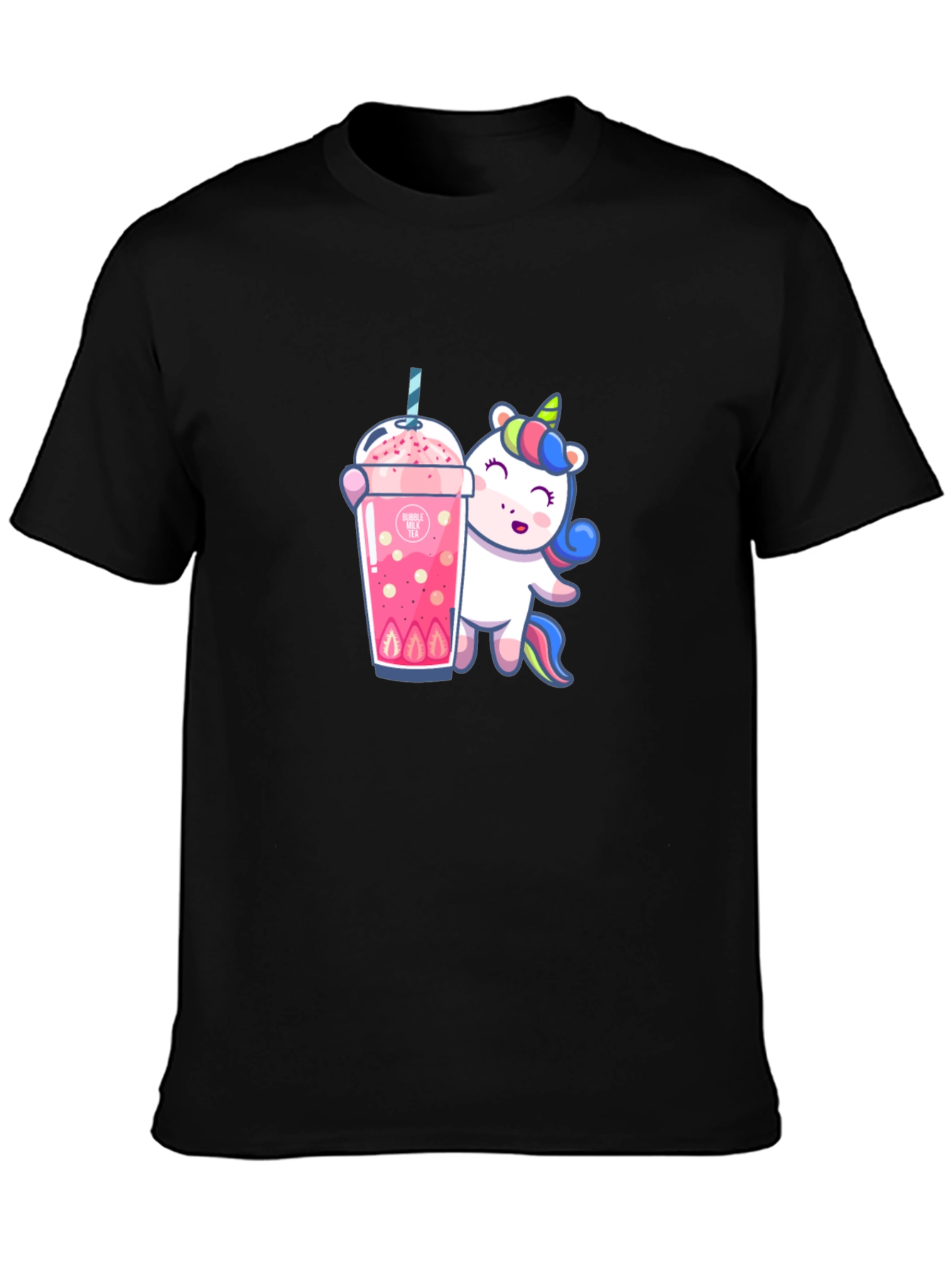 Unicorn Bubble Tea Graphic T-Shirt