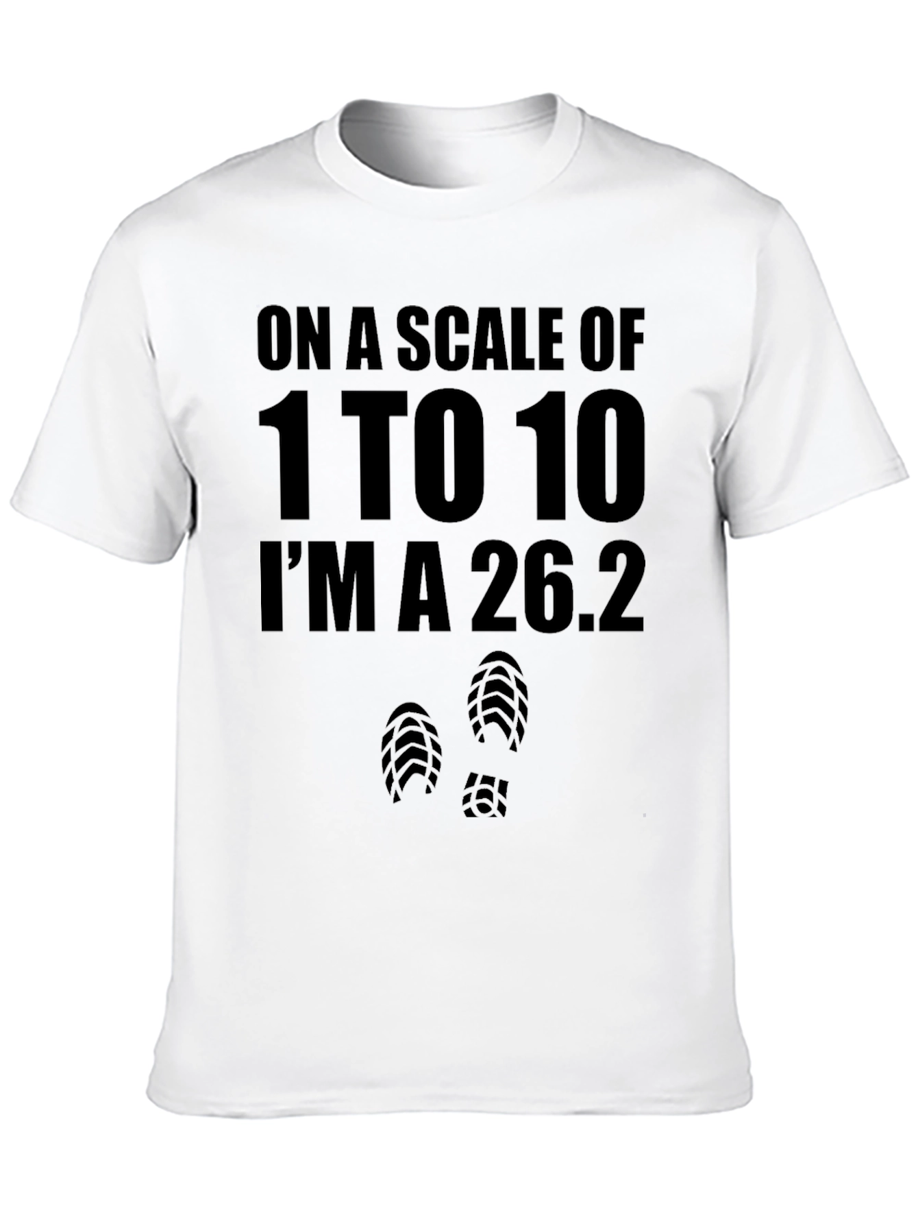 Marathon Runner 26.2 Black Graphic T-Shirt