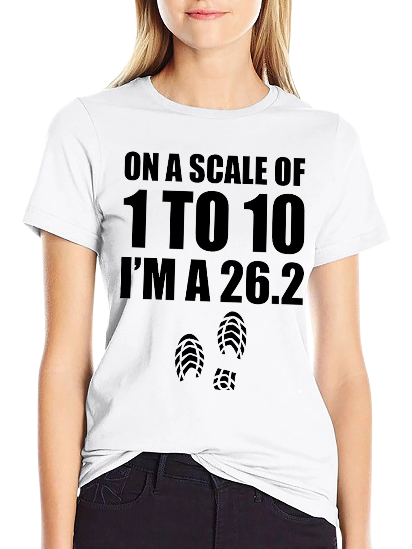 Marathon Runner 26.2 Black Graphic T-Shirt