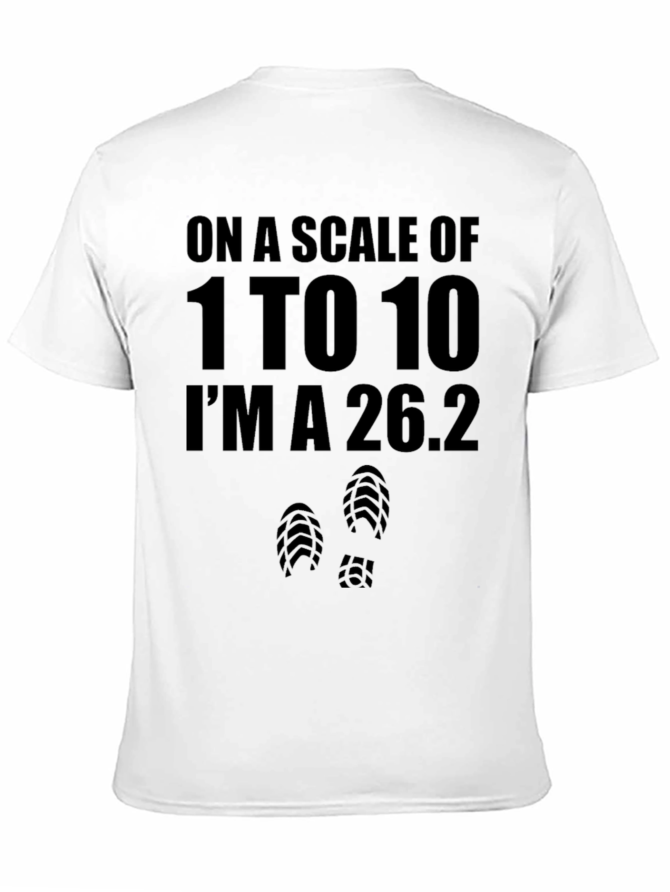 Marathon Runner 26.2 Black Graphic T-Shirt