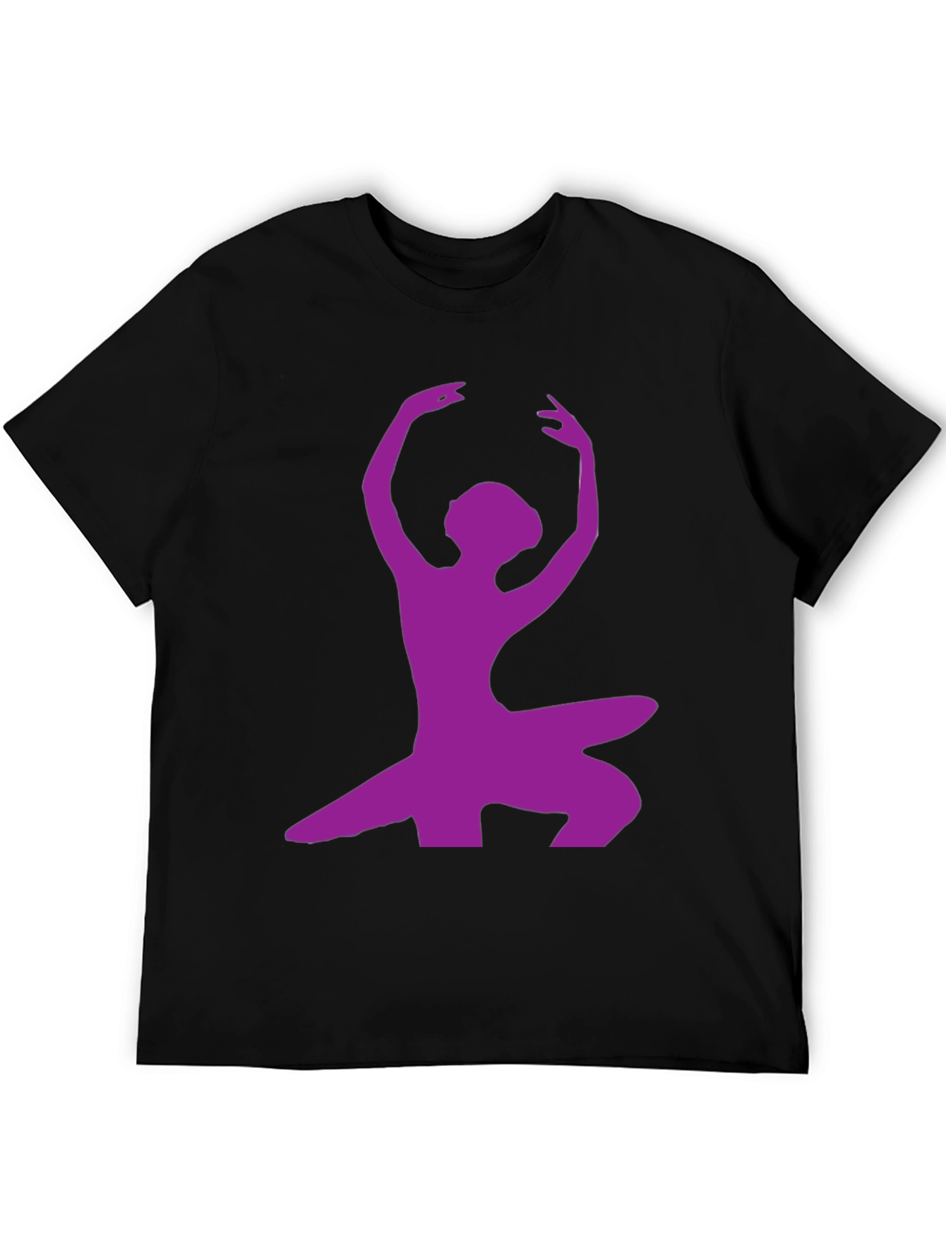 Ballerina Silhouette Graphic Tee - Modern Dance Shirt