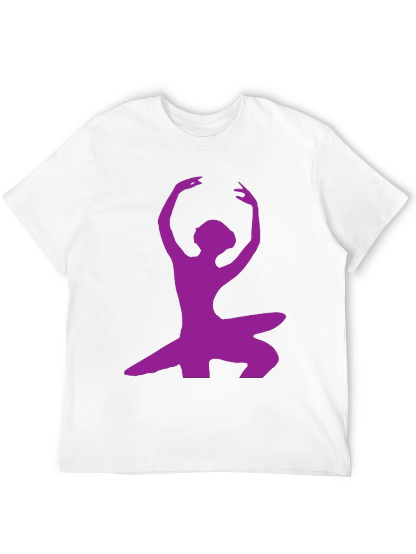 Ballerina Silhouette Graphic Tee - Modern Dance Shirt