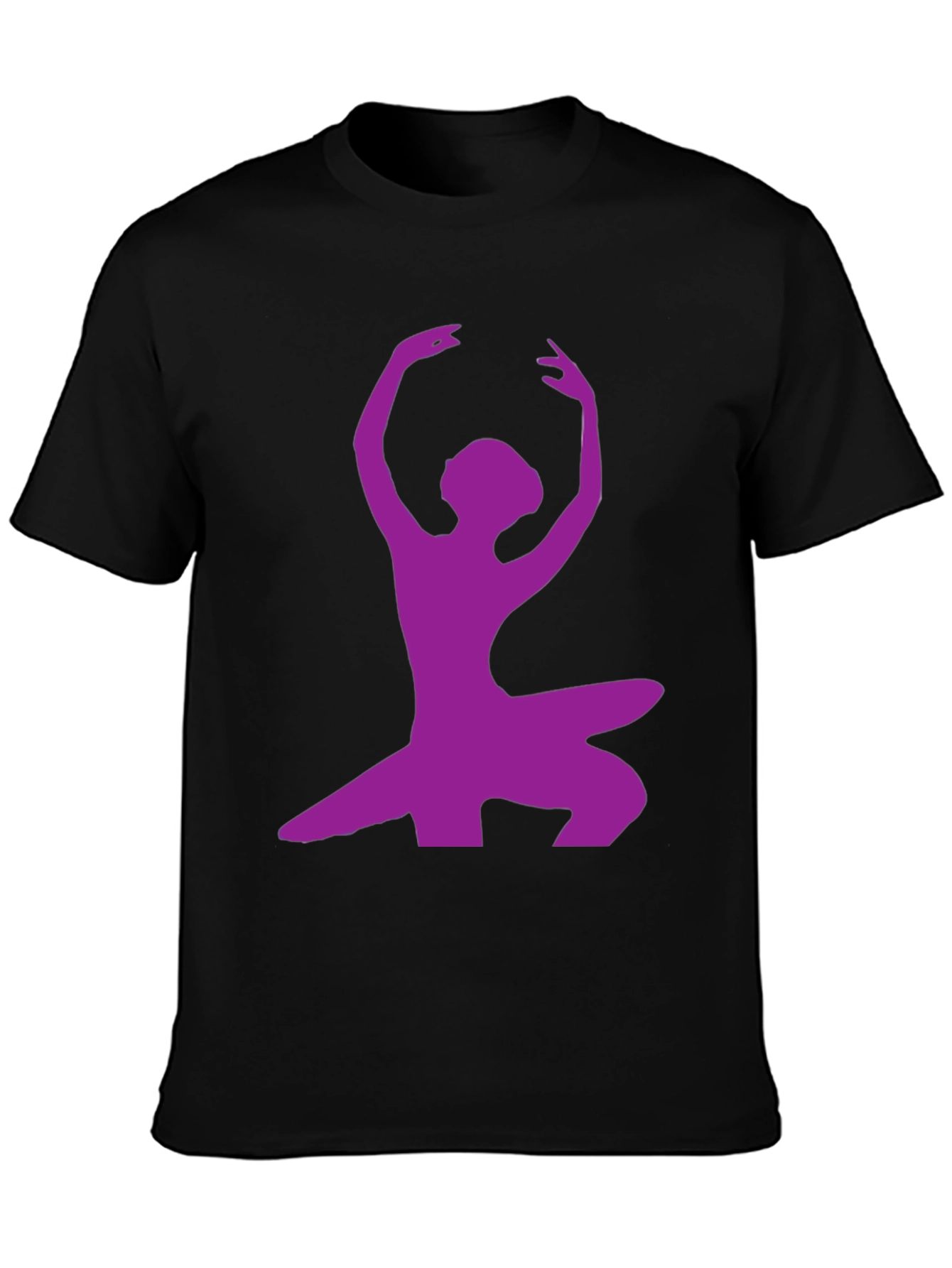 Ballerina Silhouette Graphic Tee - Modern Dance Shirt