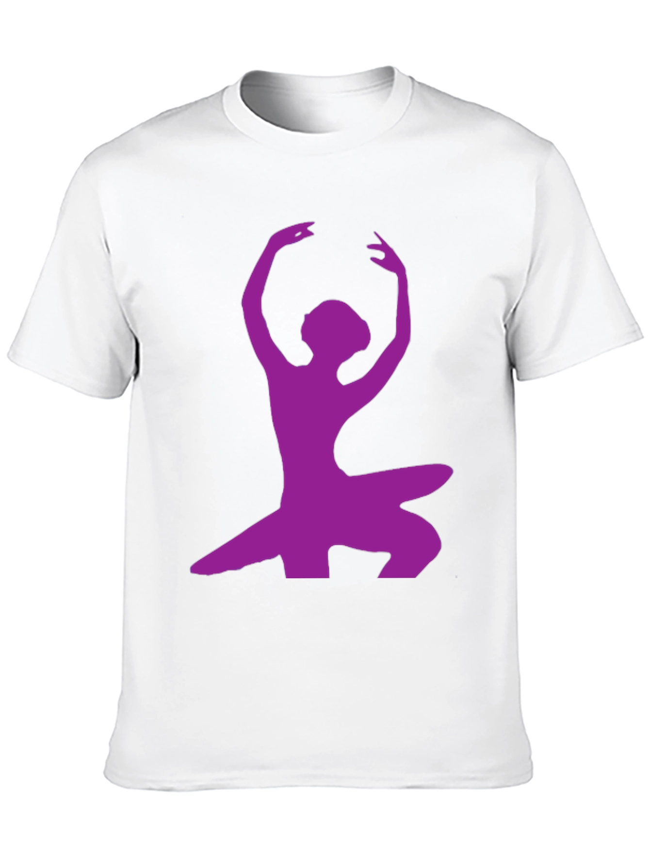 Ballerina Silhouette Graphic Tee - Modern Dance Shirt