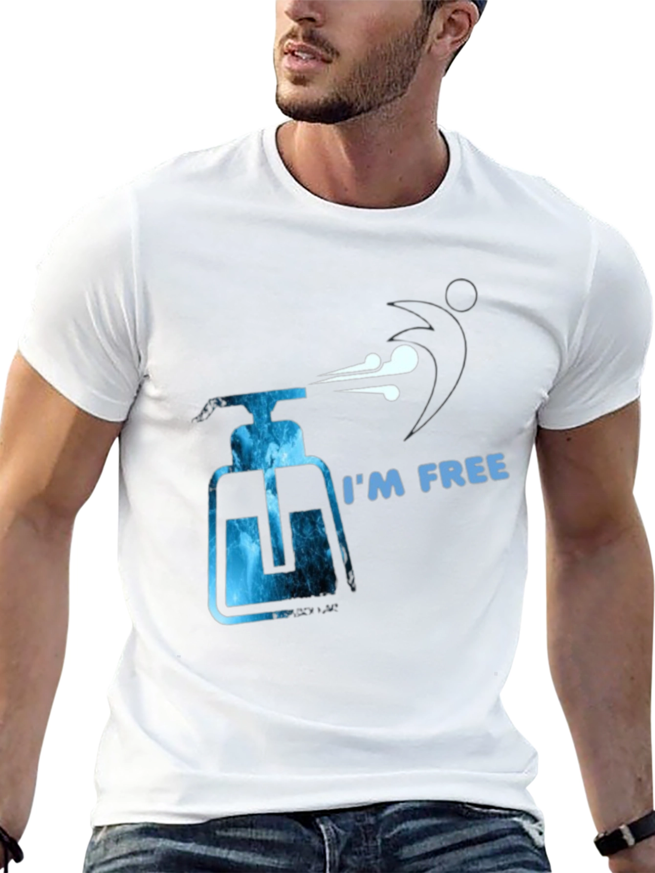 Im Free T-Shirt - Novelty Hand Sanitizer Design